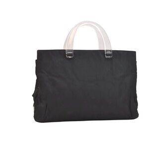 Prada Black Tote with Transparent Handles